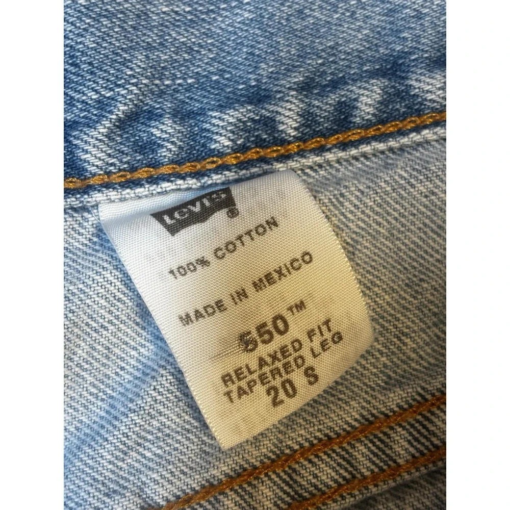Levis 550 Jeans Men's 20S Classic Relaxed Fit Tapered Leg Denim Y2K‎ Cotton Blue
